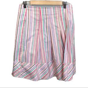 Vintage Lilly Pulitzer White Label Candy Stripe Wrap A-Line Skirt‎ Mid 90s